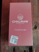 2x Chic & Raw - Crystal String Lights - New & Boxed.