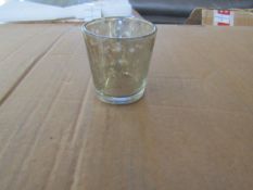 4x Glass Tealight Holder (Small) - New. (73)