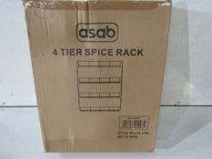 Asab - 4-Tier Cabinet Spice Rack - Boxed.