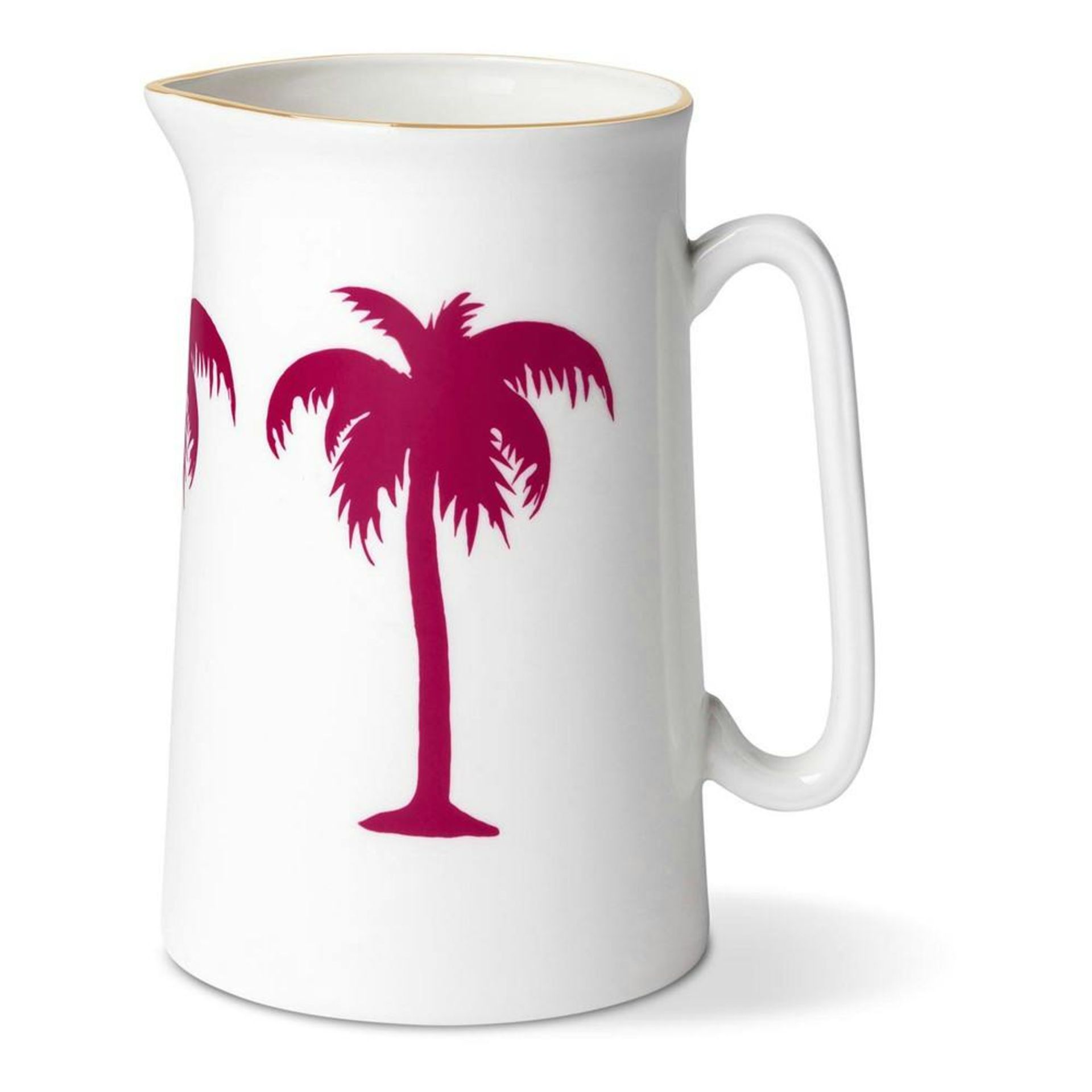 Alice Peto Pint Jug Dia9 X H13.5Cm Alice Peto Palm Tree Gold Rim RRP 42About the Product(s)With - Image 2 of 2