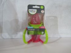 2xBrotherMax - Pink & Green 170ml Trainer Cup - New & Packaged.