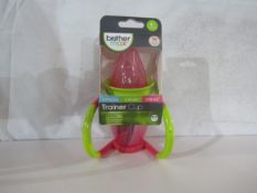 2xBrotherMax - Pink & Green 170ml Trainer Cup - New & Packaged.