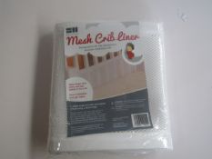 2x BabyHub - Mesh Crib Liner / 177cm long X 22cm High - New & Packaged.
