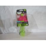 2x BrotherMax - Pink & Green 215ml 2-In-1 Drinks Bottle - New & Packaged.