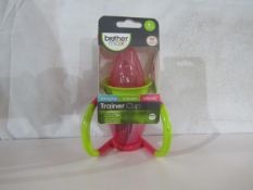 2xBrotherMax - Pink & Green 170ml Trainer Cup - New & Packaged.