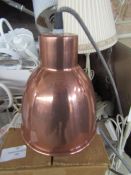 Copper Pendant Light. Size: H17 x D16cm - RRP ?95.00 - New & Boxed. (DR844)