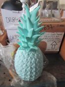 Fun Kitch Pineapple Table Lamp Mint. Size: H37 x W15cm - RRP ?78.00 - New & Packaged. Please Note No