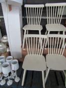 Dusk Alice Set of 2 Spindleback Dining Chairs - Cream RRP 149About the Product(s)For an irresistible