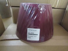 5x Chelsom Silk Claret 18cm Shade - Model: QKE/7/SC/SILK CLARET - New & Packaged