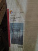 Warm base Loco 600x600 straight chrome ladder rail - New & Boxed.