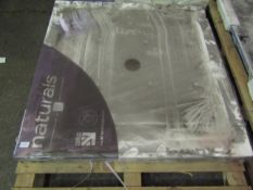 JT - Naturals 1000x1000mm Square White Shower Tray - New & Packaged.