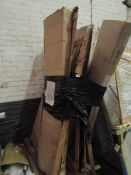 1x Large Oversized Pallet Containing 4 Various Items Being : Shower Panels - All Unchecked, Boxes