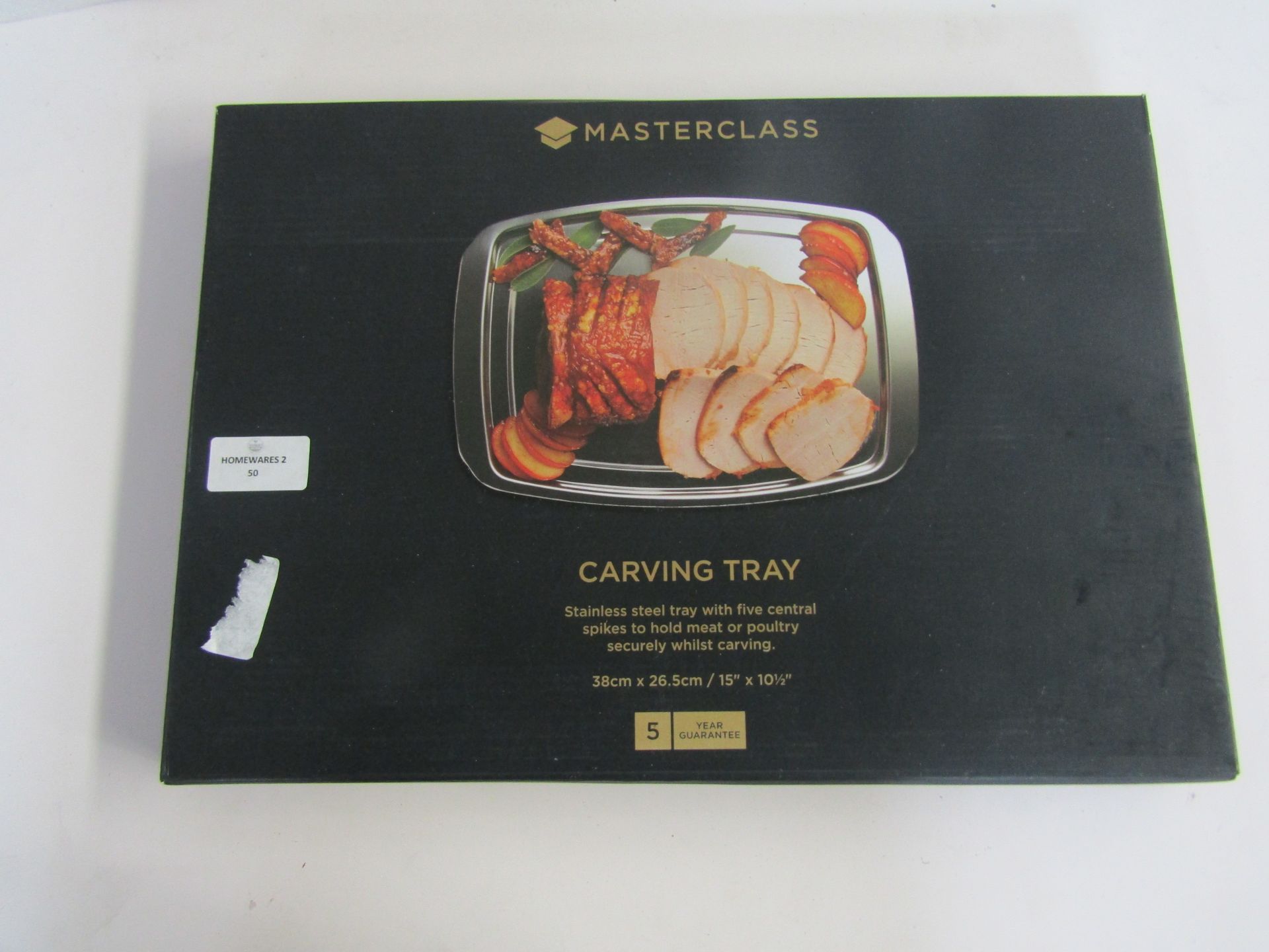 Masterclass - Stainless Steel Carving Tray - Boxed.