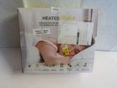 Unbranded - Electric Heated Blanket / Single - Untested & Boxed.