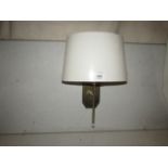 Chelsom - Bronze Wall Light With Oval Natural White 35cm Light Shade - New.