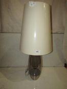 Pair of 2 Chelsom - Stockholm Table Lamp With Oatmeal 38cm Shade - SK/26/BN - New & Boxed.