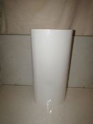 Pair of 2 Chelsom - Oval White Tall Light 30cm Shades - New.