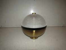 Chelsom - Brass & Textured Glass Ceiling Light - DI/36/W1 - New & Boxed.