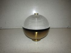 Chelsom - Brass & Textured Glass Ceiling Light - DI/36/W1 - New & Boxed.