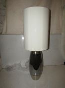 Pair of 2 Chelsom - Stockholm Table Lamp With White 35m Shades - SK/26/BN - New & Boxed.