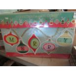 5x Merry Christmas Bauble Garland - New & Packaged. (DR670)
