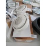 Dimmable Double Spotlight White. Size: W23 x D11.5 x H12.8cm - RRP ?142.00 - New & Boxed. (452)