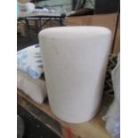 Beige Fabric Stool - Slight Mark Present.