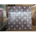 Magnetic Notice Board Square (Aubergine Dots) with Zinc Cat Magnets, 40cm x 40cm, RRP ?65 (DR700)