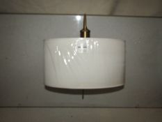 Chelsom - Brass & Black Wall Light With Nine Textile 35cm Shade - Good Condition & Boxed.