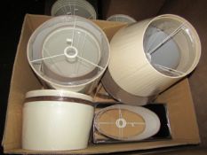 Box Contains Approx 12 Assorted Light Shades - All Good Condition.