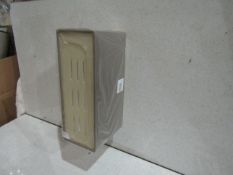 1x Chelsom - Brass Wall Light With Rectangular Stone 32cm Shade - New.