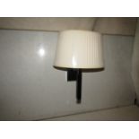 Pair of 2 Chelsom - Chrome Wall Lights With Oval Ivory 25cm Shades - IN/12/W1/BNC - New & Boxed.