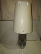 Pair of 2 Chelsom - Stockholm Table Lamp With Oatmeal 38cm Shade - SK/26/BN - New & Boxed.
