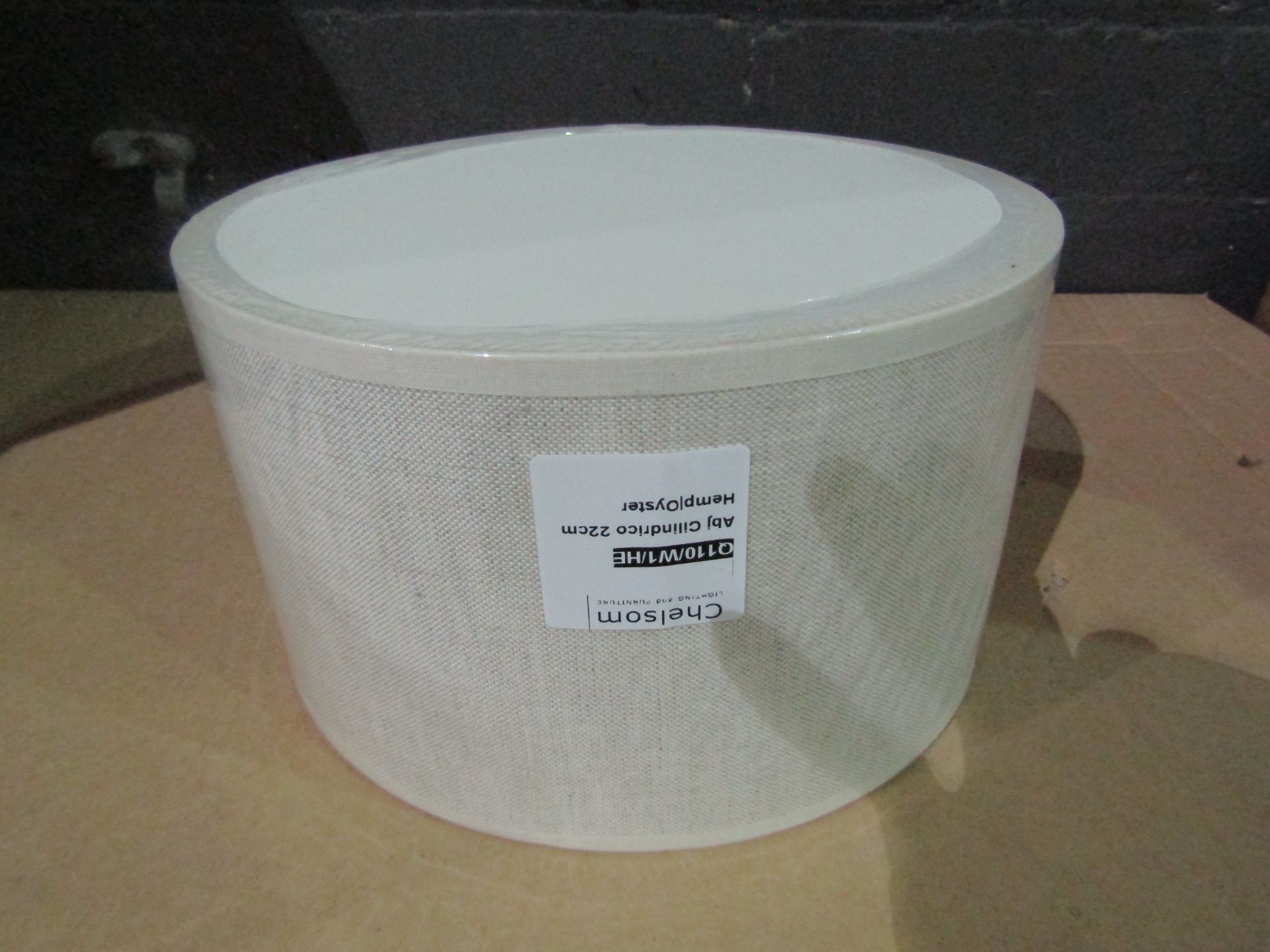 19x Chelsom Small Hemp/Oyster 22cm Shade For CC/110/WI/BB/EBR - New & Packaged - Model: Q110/WI/HE