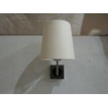 Pair of 2 Chelsom - Chrome Wall Lights With Oyster 20cm Shades - IN/12/W1/BNC - New & Boxed.
