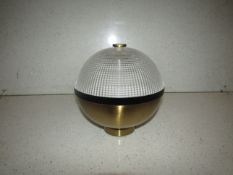 Chelsom - Brass & Textured Glass Ceiling Light - DI/36/W1 - New & Boxed.
