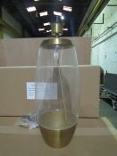 Chelsom Stockholm Table Lamp In Brushed Brass - Model: SK/26/EBR - New & Boxed.