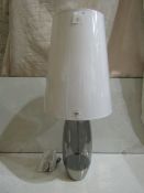 Pair of 2 Chelsom - Stockholm Table Lamp With White 38cm Shade - SK/26/BN - New & Boxed.