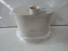 Lucky Dog - Cream Metal Food Bin With Scoop - Good Condition.