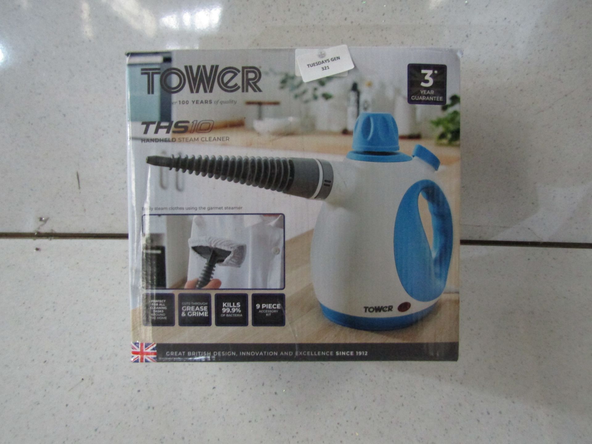 Tower - THS10 Handheld Steam Cleaner - Untested & Boxed.
