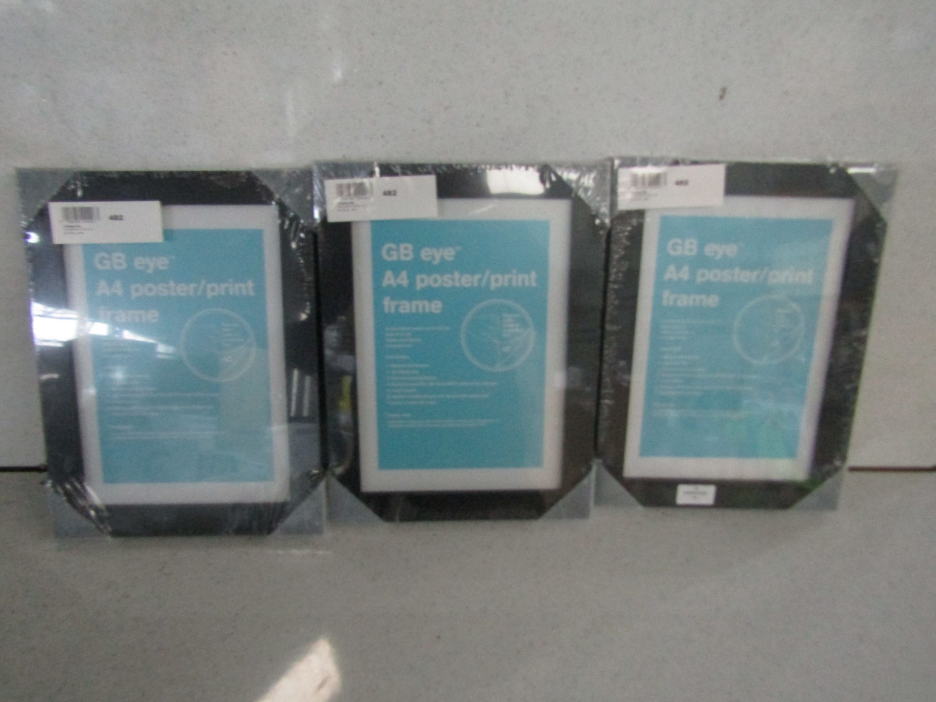 3x A4 Black Photo Frames - All Packaged.