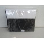 Lavish Label - Cotton 400 Thread Count Satin Stripe Check / Black Single - Packaged.