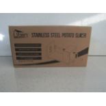 Stainless Steel Potato Slicer - Unchecked & Boxed.