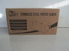 Stainless Steel Potato Slicer - Unchecked & Boxed.