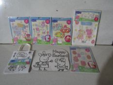 7 Various Peppa Pig Easter Items - See Image For Contents - Good Condition.