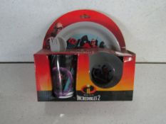 Incredibles 2 - Childrens 5-Piece Dinner Set - Boxed.