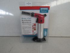 Bright Spark - Home Chef Refillable Blow Torch - Good Condition & Packaged.