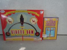 1x The Amazing Acrobat Balancing Game - Boxed. 1x Circus Sam The Balancing Man - Boxed.