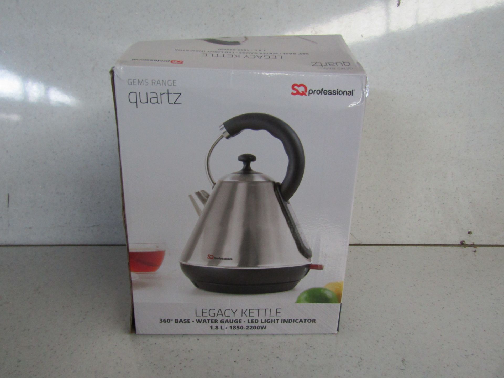 SQProfessional - 1.8L Legacy Kettle Stainless Steel - Untested & Boxed.
