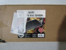 Asab - 16" Cast Iron Griddle Plate - Boxed.